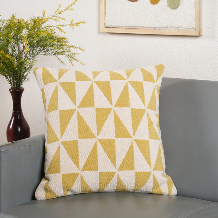 by fonQ Angle Sierkussen 50 x 50 cm - Golden Olive