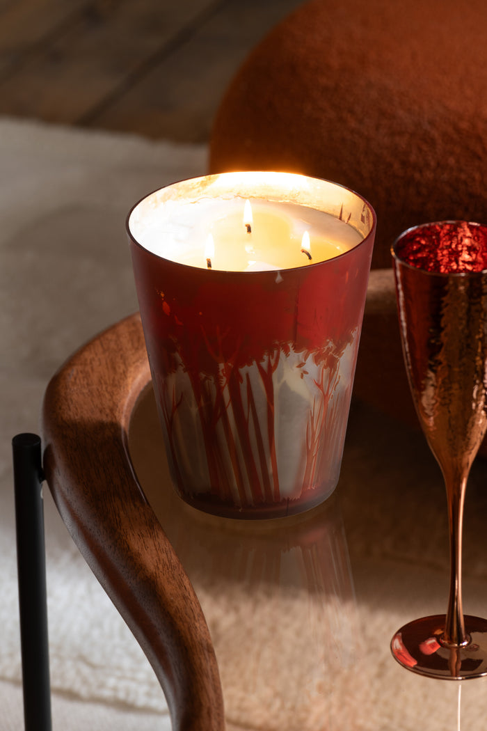 J-Line geurkaars Noa Bos - rood|goud - large - 95U