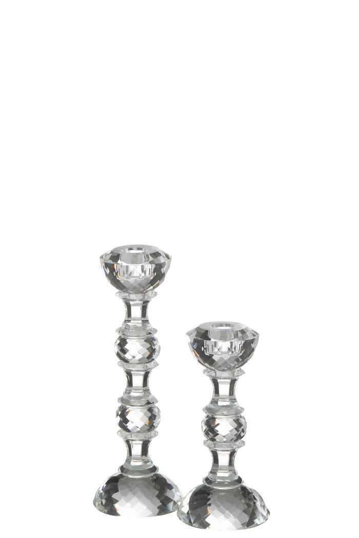 J-Line kandelaar Marie - kristal - transparant - large