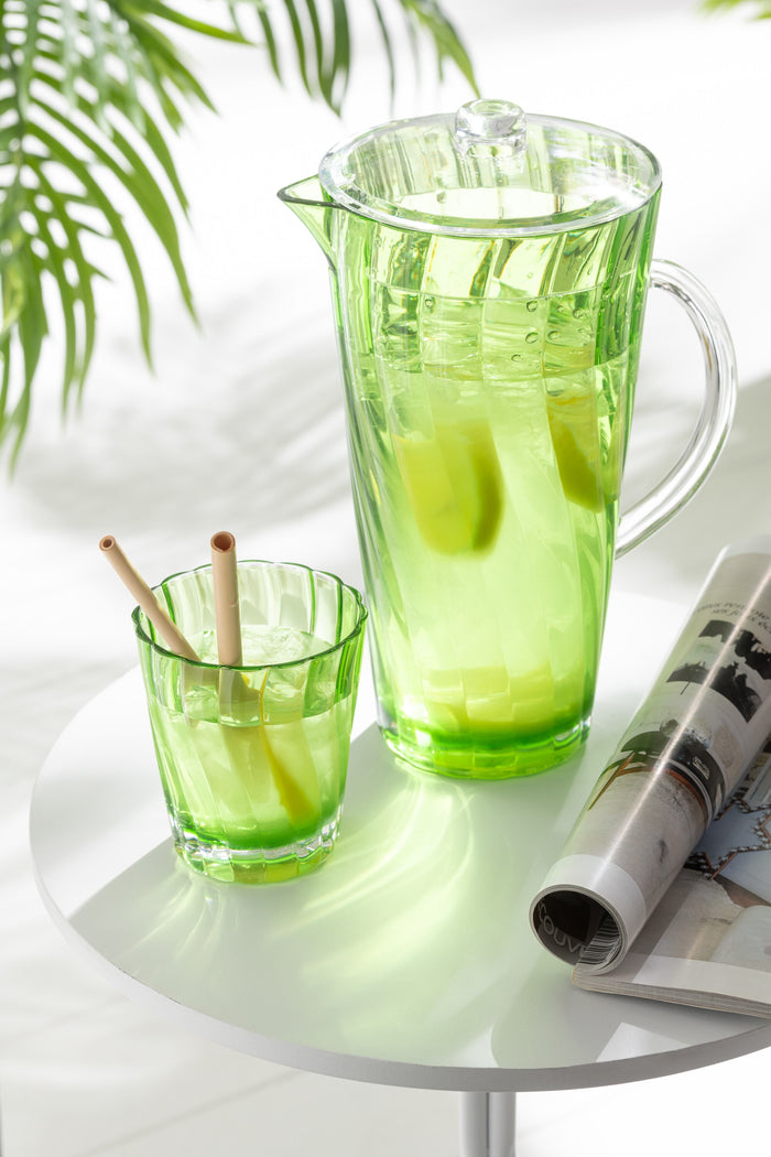 J-Line glas - kunststof - mix - doos van 4