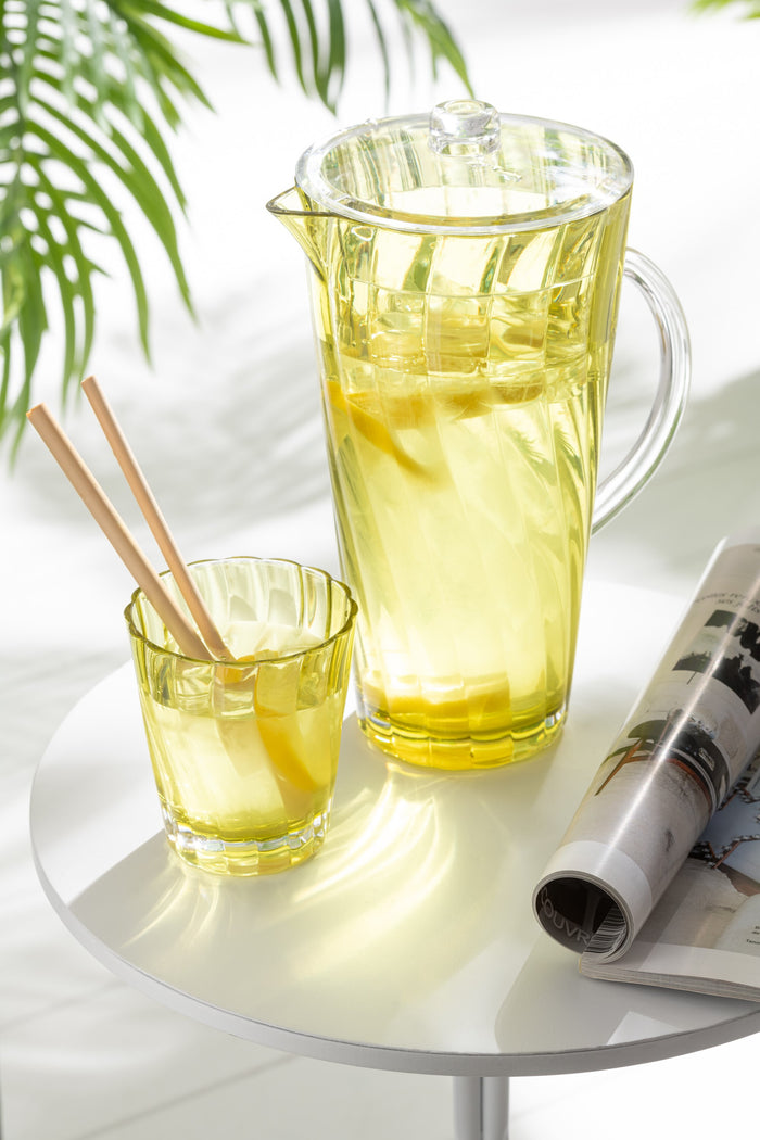 J-Line glas - kunststof - mix - doos van 4