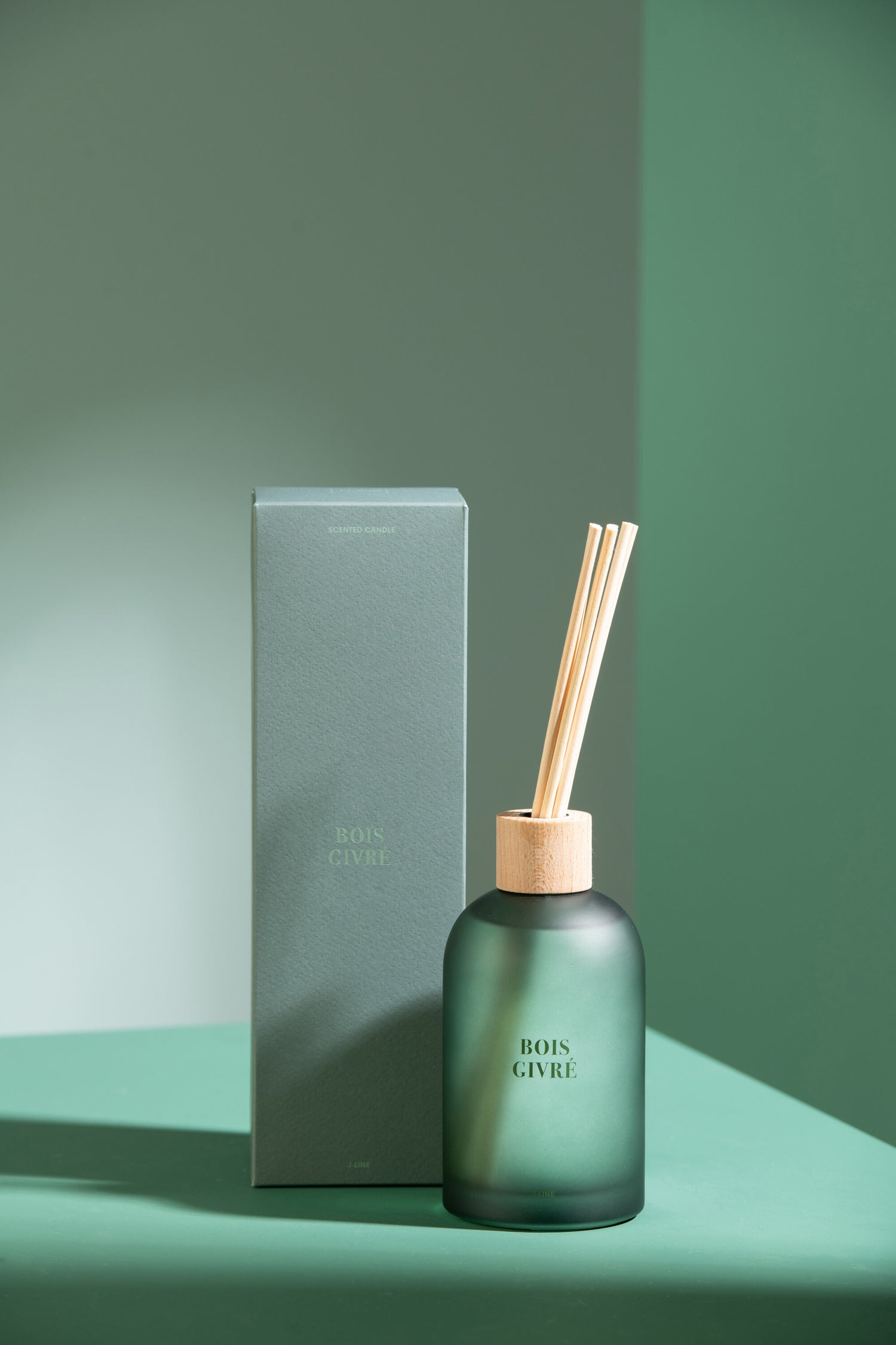 J-Line geurolie Accords Essentiels - Bois Givré - groen - 250 ml