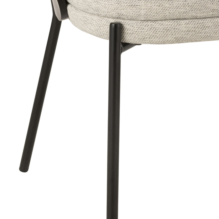 J-Line stoel Lone - multiplex|metaal - zwart|grijs