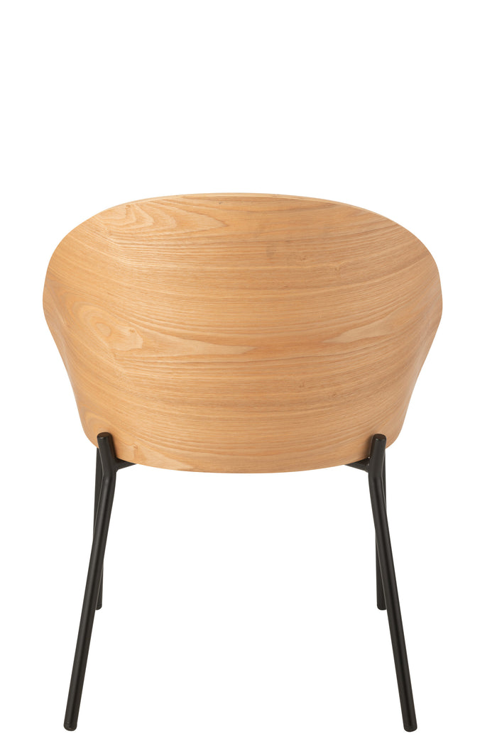 J-Line stoel Lone - multiplex|metaal - naturel|beige