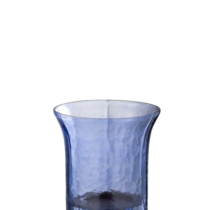 J-Line windlicht Tarifa - glas - blauw - extra small