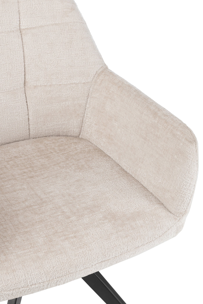 J-Line stoel Louna - ijzer|acryl - ivoor