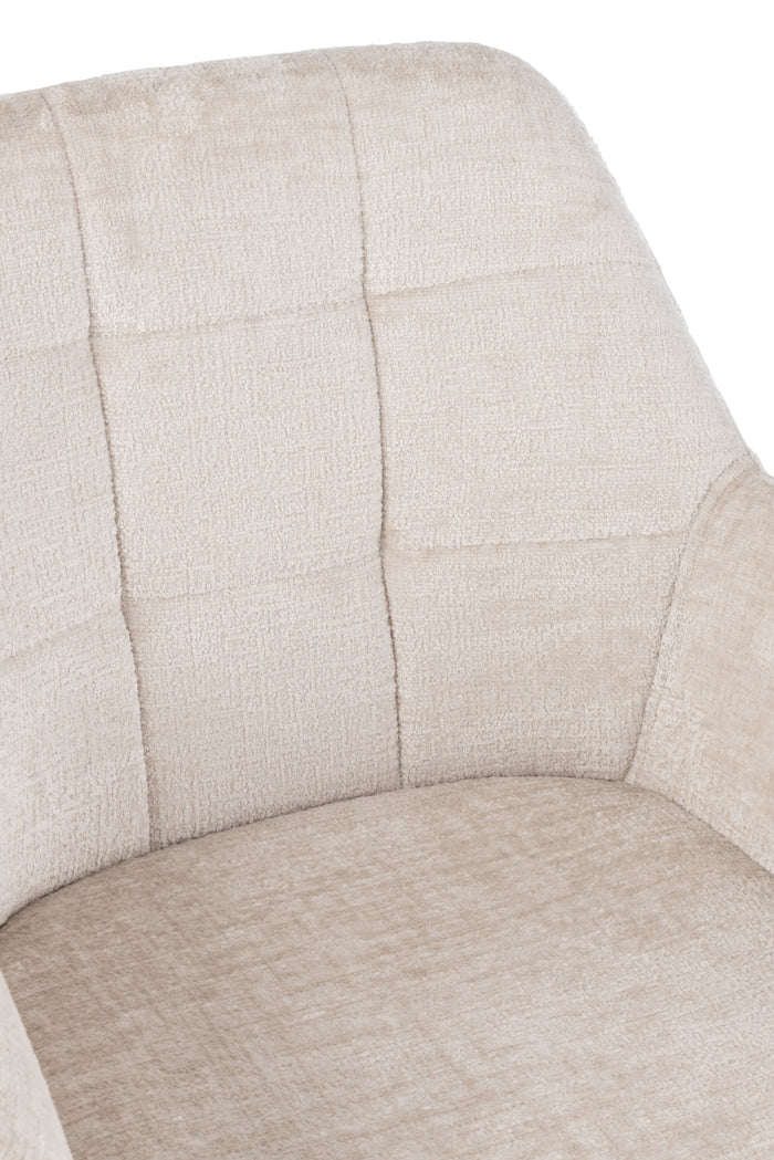 J-Line stoel Louna - ijzer|acryl - ivoor