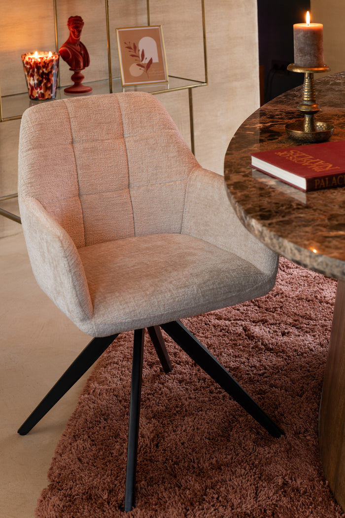 J-Line stoel Louna - ijzer|acryl - ivoor