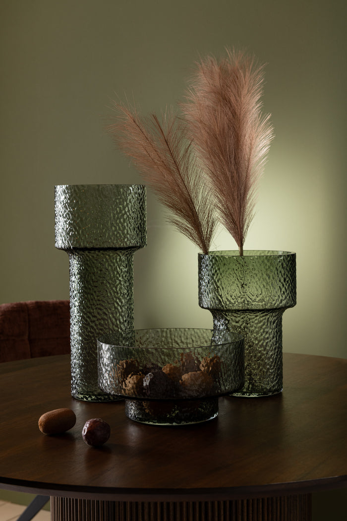 J-Line vaas Bbetty - glas - groen - large - 45 cm hoog