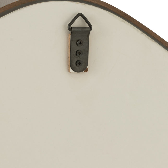 J-Line spiegel Abstract - glas - donkerbruin - large - Ø 79