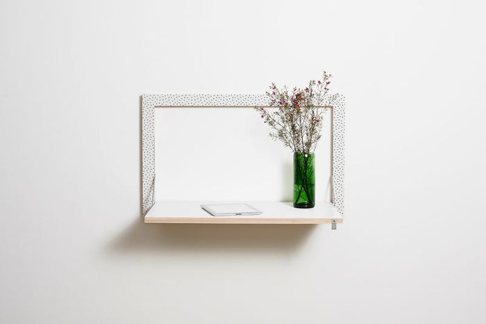 Fläpps Wandbureau 80x50-1 - Watercolor Dots door Kind of Style