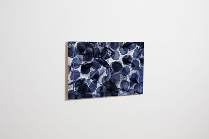Fläpps Wandbureau 80x50-1 - Bubbles Indigo door Pattern Studio