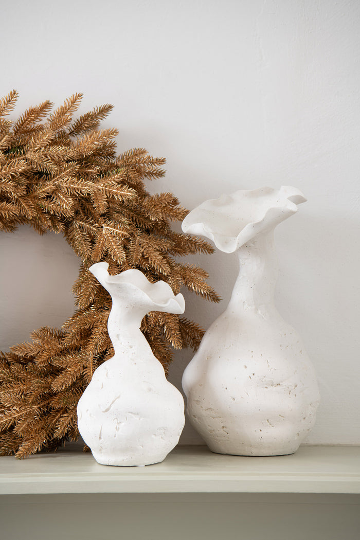 J-Line krans - kunststof - goud - medium