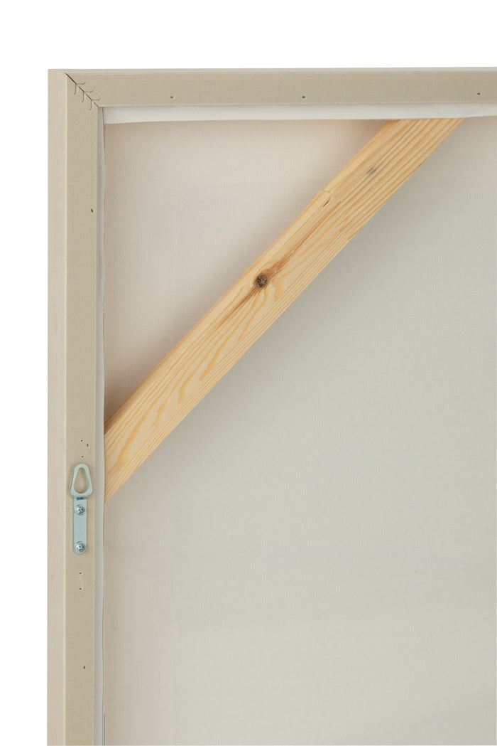 J-Line schilderij Mog - canvas|dennenhout - mix