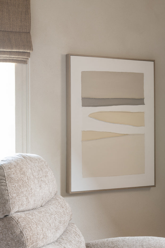 J-Line schilderij Mog - canvas|dennenhout - mix