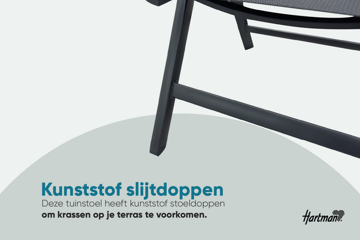 Hartman Napoli verstelbare tuinstoel - Antraciet