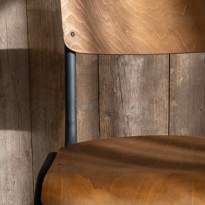 J-Line stoel - hout|metaal - bruin