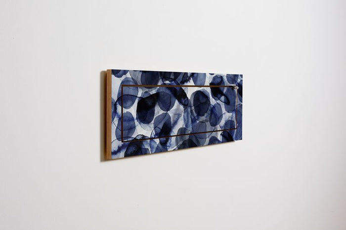 Fläpps plank 80x27-1 - Bubbles Indigo door Pattern Studio