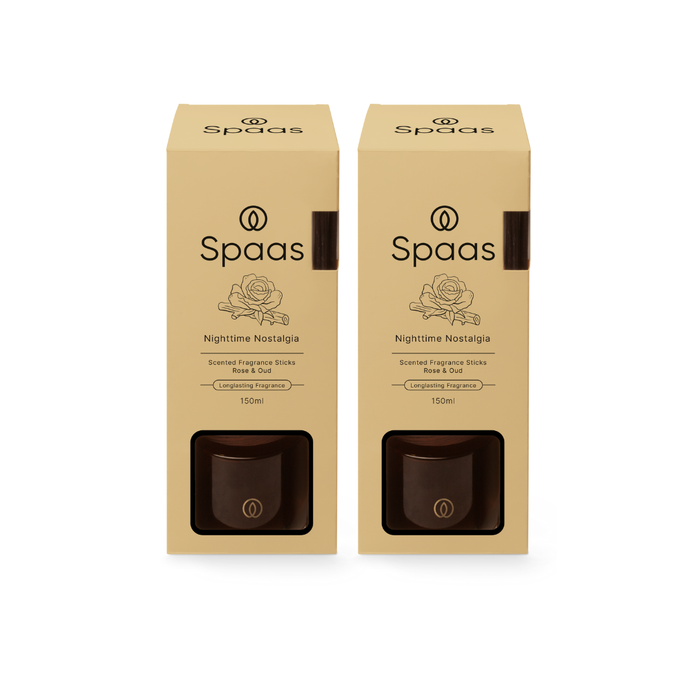 Spaas Iconic Geurstokjes - Nighttime Nostalgia - 150ml - 2 stuks