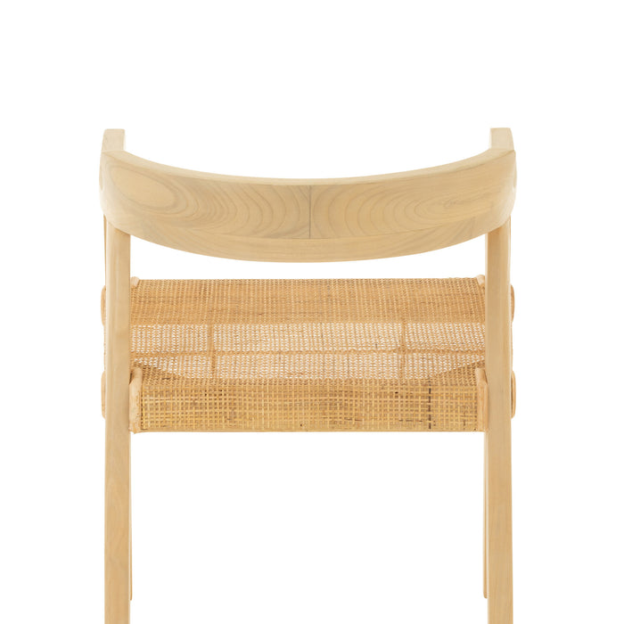 J-Line stoel Vierkant Open Sungkai - hout - naturel