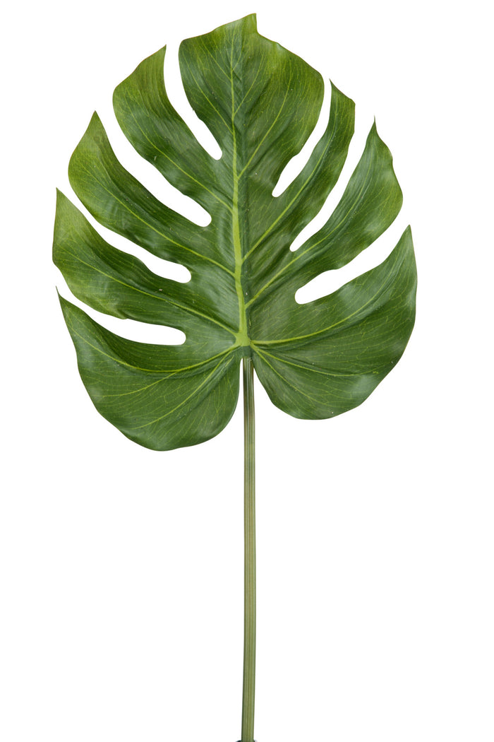 J-Line decoratie blad Philodendron 'Real Touch' - kunststof