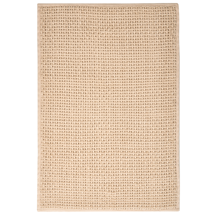 Beliani - KARAD - Badmat - Beige - 60 x 90 cm - Katoen