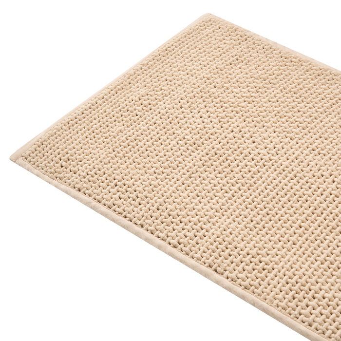 Beliani - KARAD - Badmat - Beige - 60 x 90 cm - Katoen