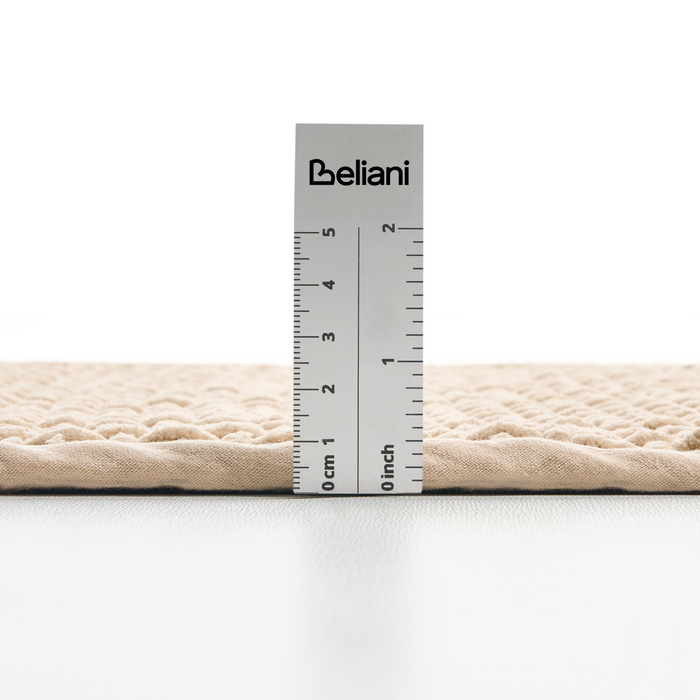 Beliani - KARAD - Badmat - Beige - 60 x 90 cm - Katoen