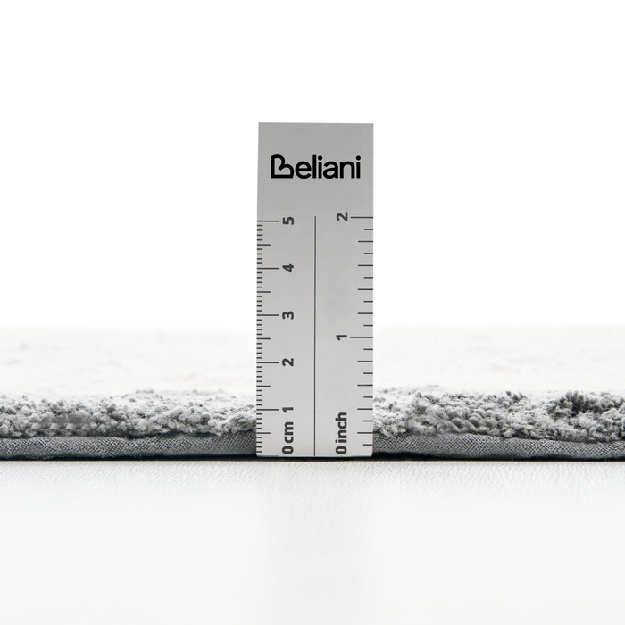 Beliani - KABRI - Badmat - Beige|Grijs - 60 x 90 cm - Katoen
