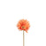 J-Line bloem Gerbera Virgin - kunststof - oranje - 12 stuks