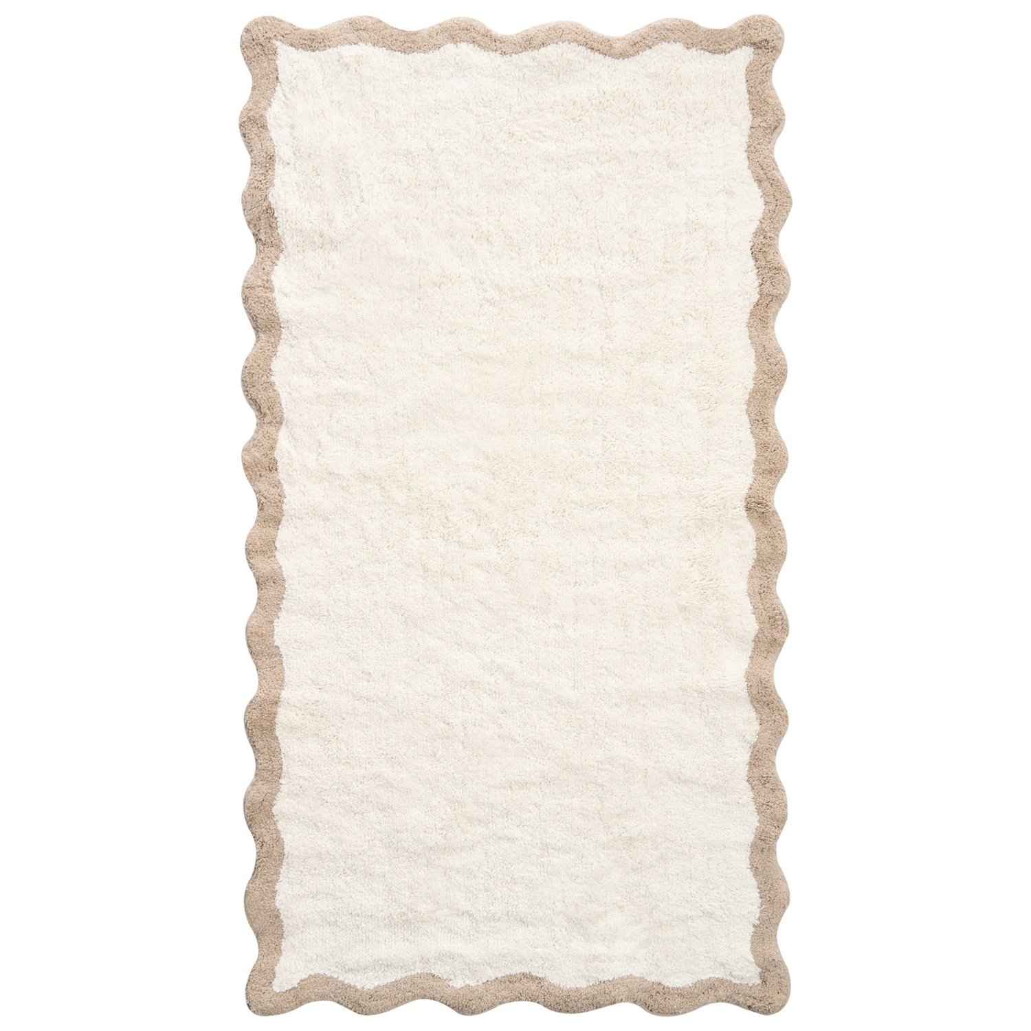 Beliani - NANGAL - Badmat - Beige|Bruin - 80 x 150 cm - Katoen