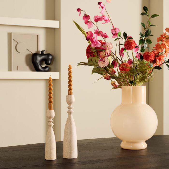 Vaas Deborah - Beige|Bruin - Glas - 31x39x31cm (BxHxD)