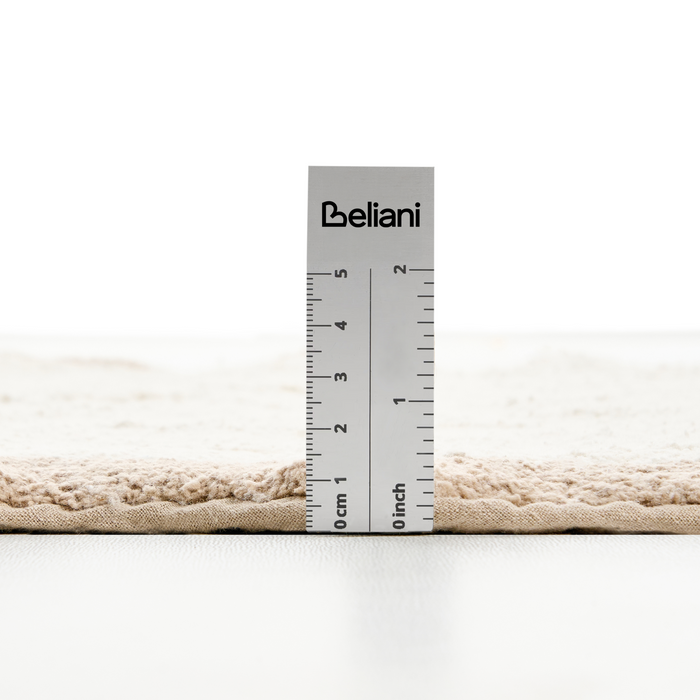 Beliani - NANGAL - Badmat - Beige|Bruin - 80 x 150 cm - Katoen
