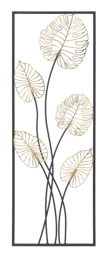 3D decoratief paneel in veelkleurig metaal 31x2,5x90 cm