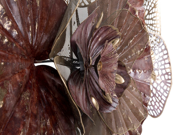 3D decoratief paneel in veelkleurig metaal 118x10x58 cm