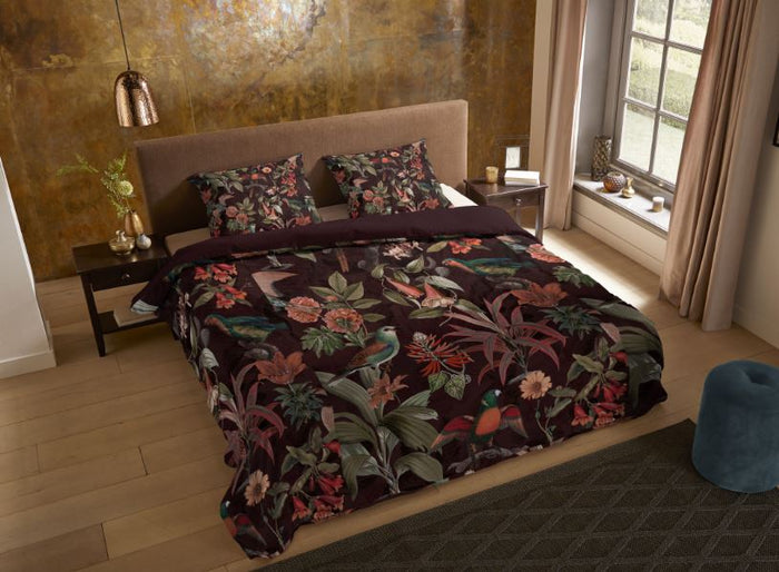 Pure Dekbedovertrek Micropercal Elmira - bordeaux