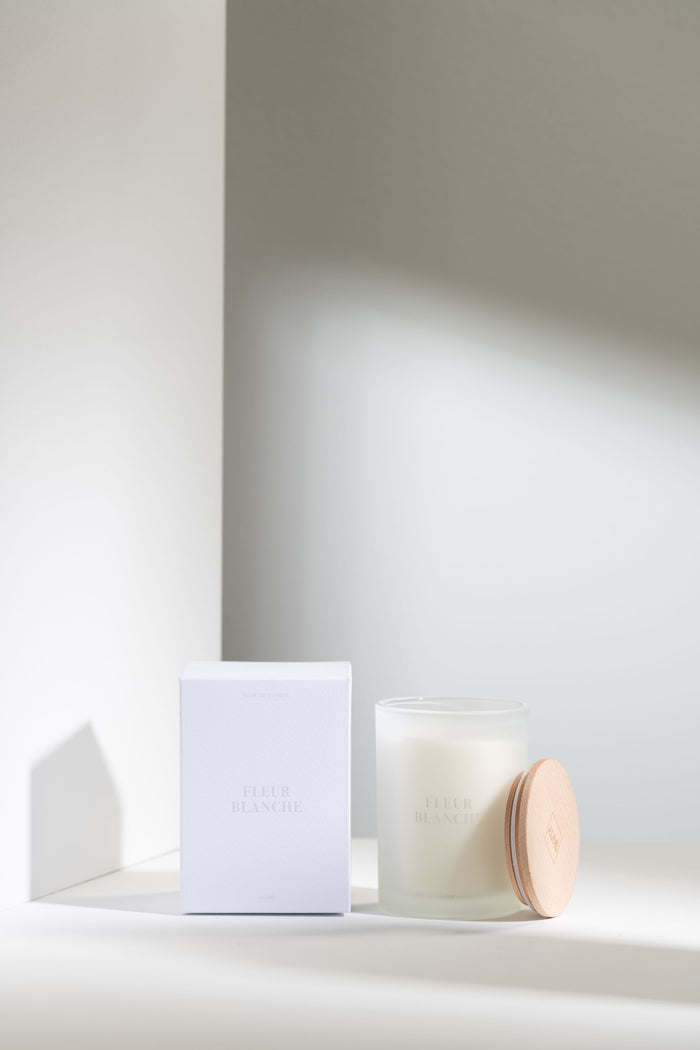 J-Line geurkaars Accords Essentiels - Fleur Blanche - wit - 38U