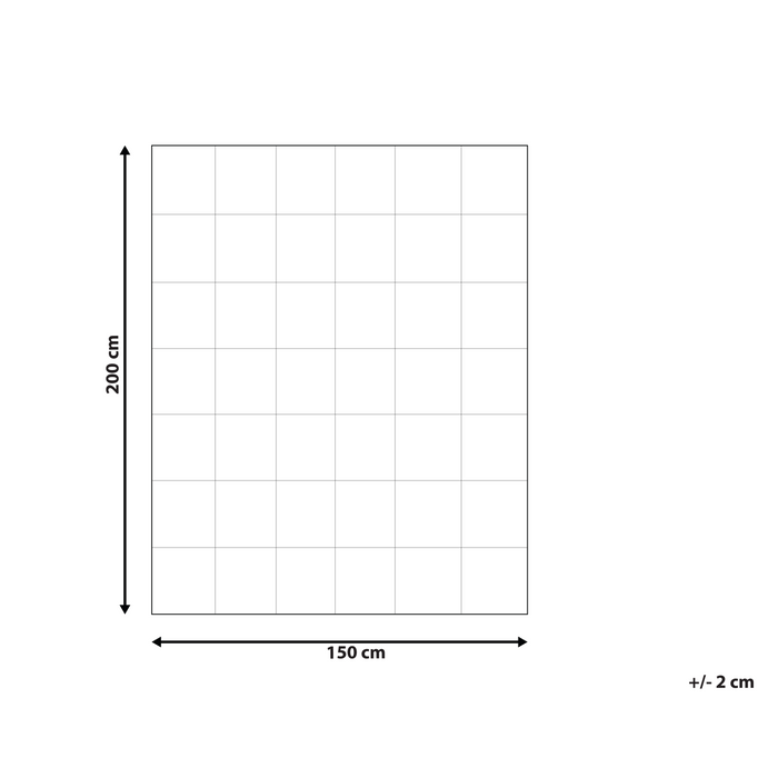 Beliani-CERVINO-Dekbed licht warm-Wit-150 x 200 cm-Eendendons