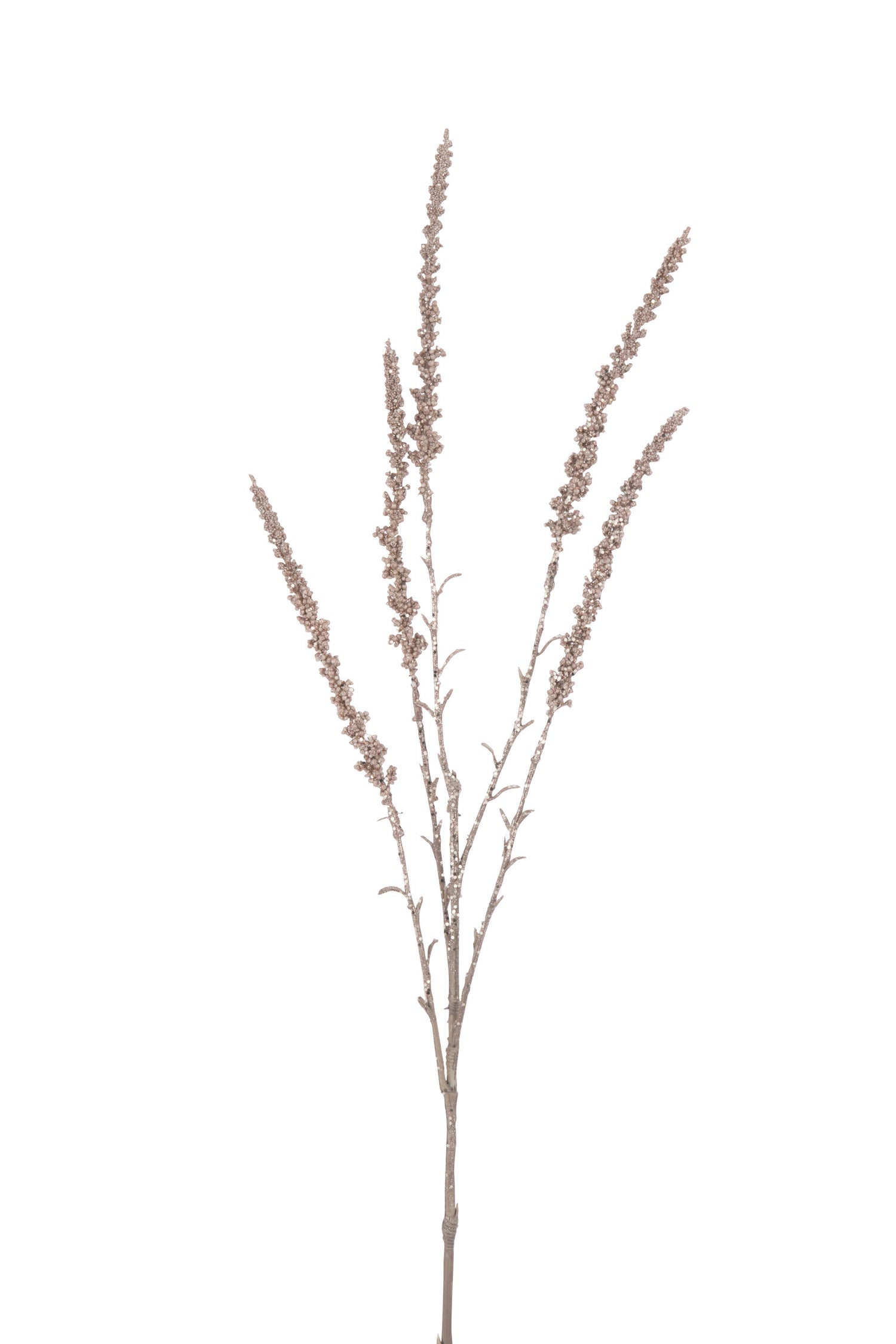 J-Line decoratie Tak Astible 5 Delig - kunststof - roze - 24 stuks