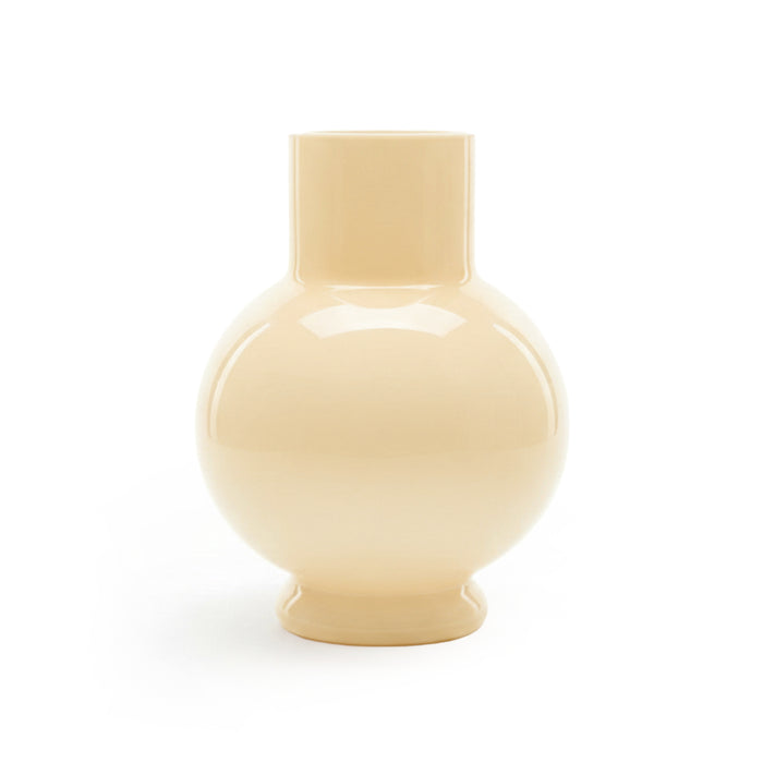 Vaas Deborah - Beige|Bruin - Glas - 31x39x31cm (BxHxD)