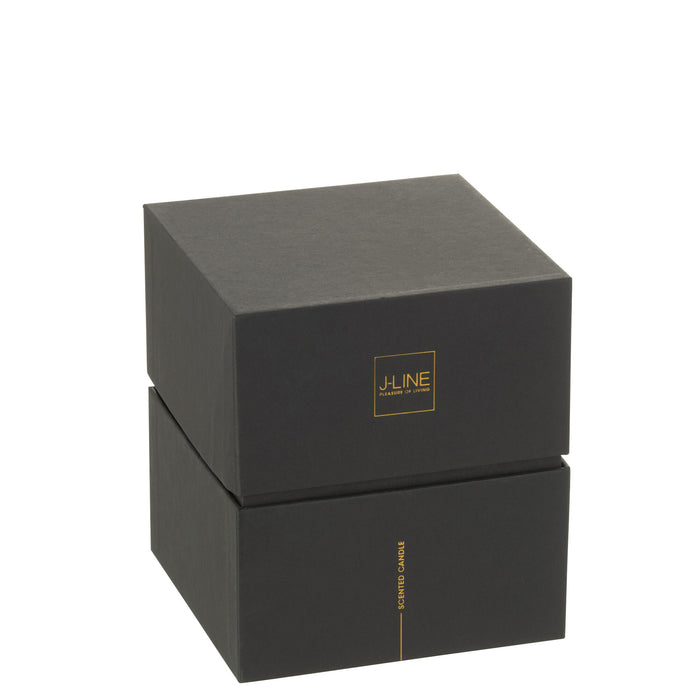 J-Line geurkaars Noa - Sandalwood - glas - groen - medium - 68U