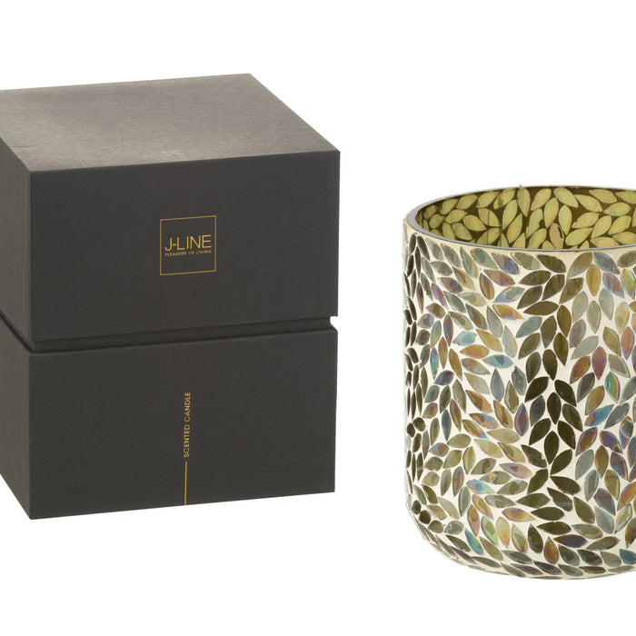 J-Line geurkaars Tender Rose - wax - groen - large - 120U