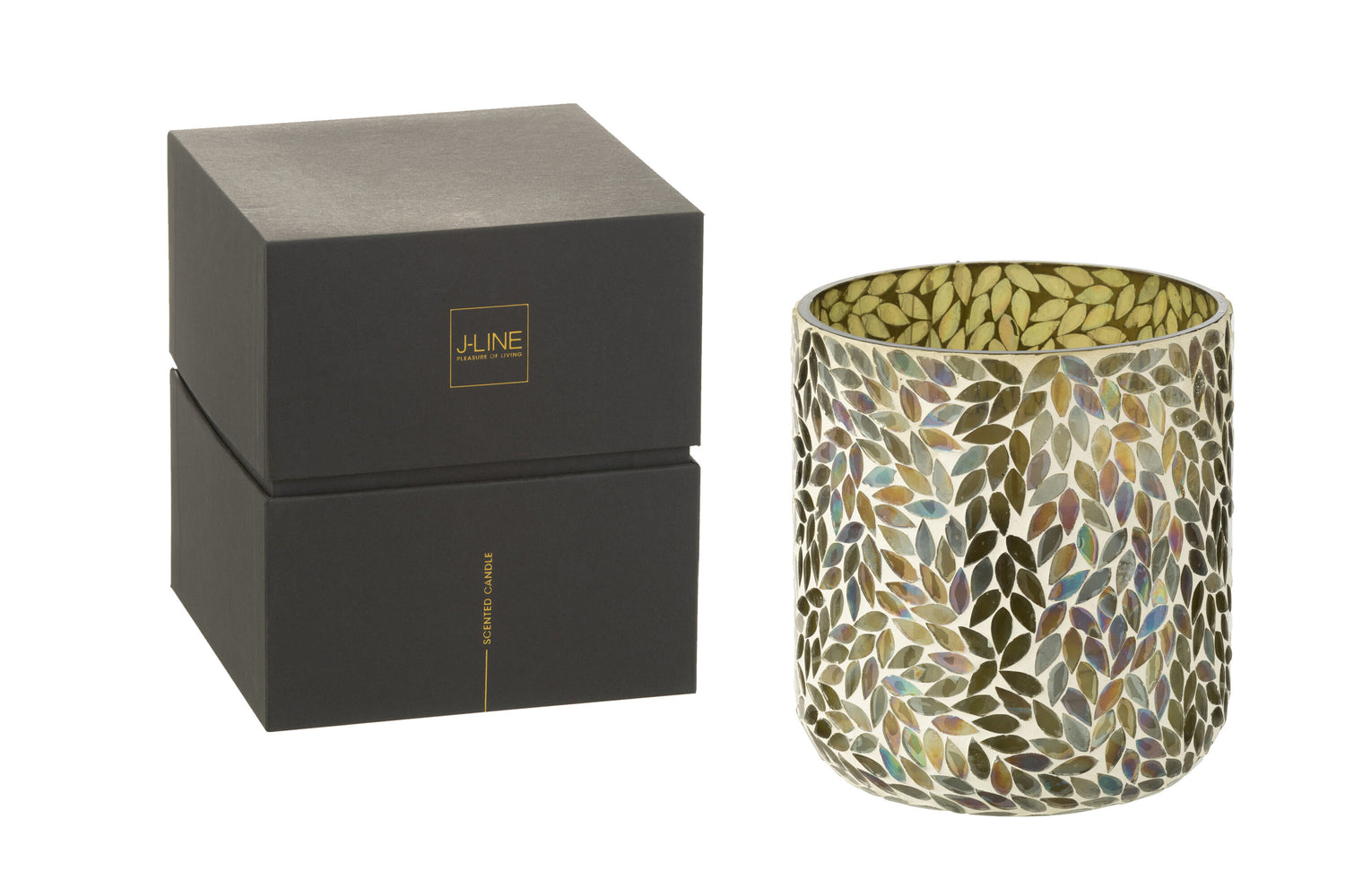 J-Line geurkaars Tender Rose - wax - groen - large - 120U