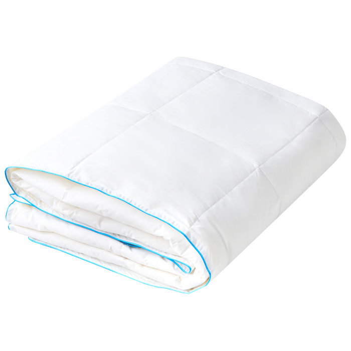 Beliani-CERVINO-Dekbed licht warm-Wit-200 x 200 cm-Eendendons