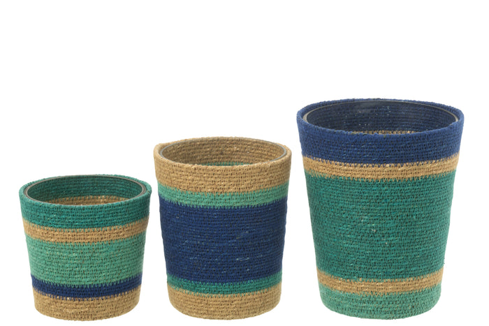 J-Line geurkaars Mand - azuur - large - 75U