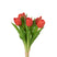 J-Line boeket Tulpen 7 stuks - kunststof - koraal|roze - small