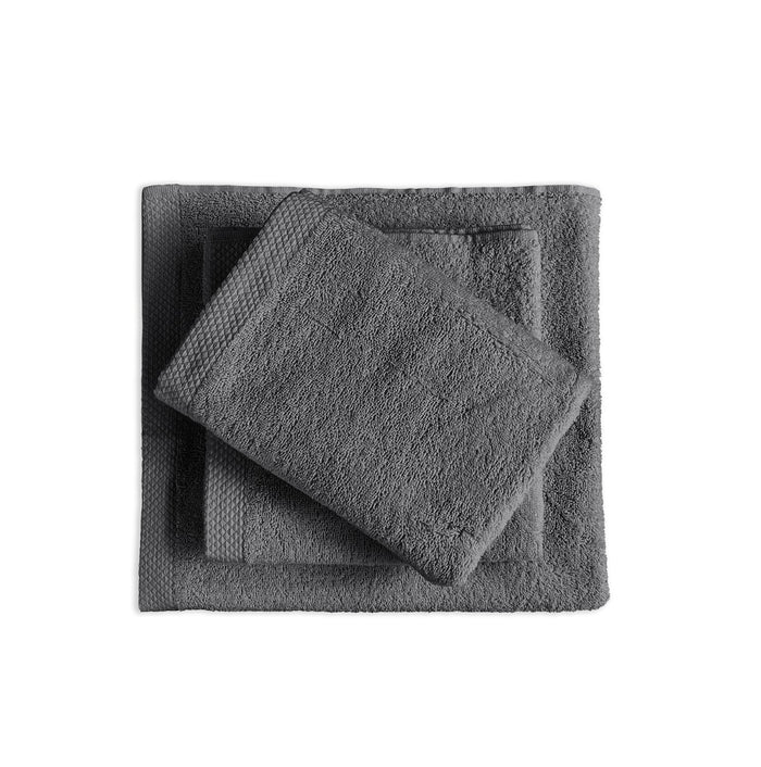 Eleganzzz Handdoek 100% Katoen 50x100cm - dark grey - Set van 8