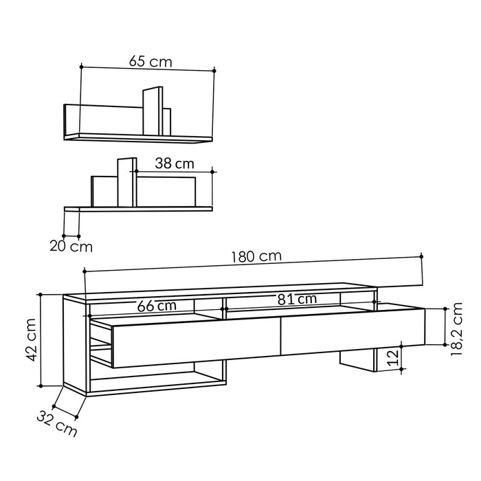 Calicosy - GARA TV-meubel - H42 cm