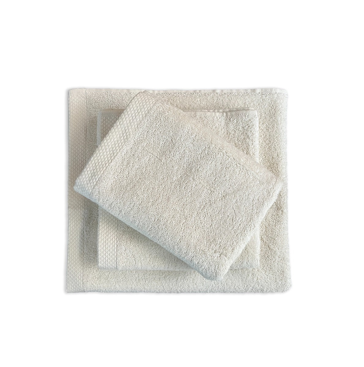 Eleganzzz Handdoek 100% Katoen 50x100cm - ivory - Set van 8