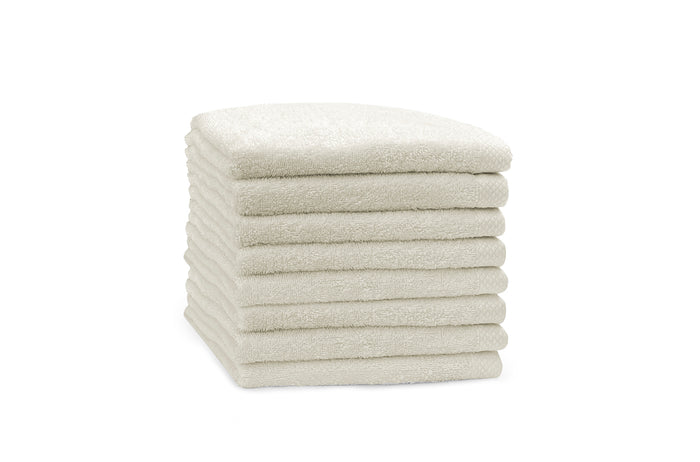 Eleganzzz Handdoek 100% Katoen 50x100cm - ivory - Set van 8